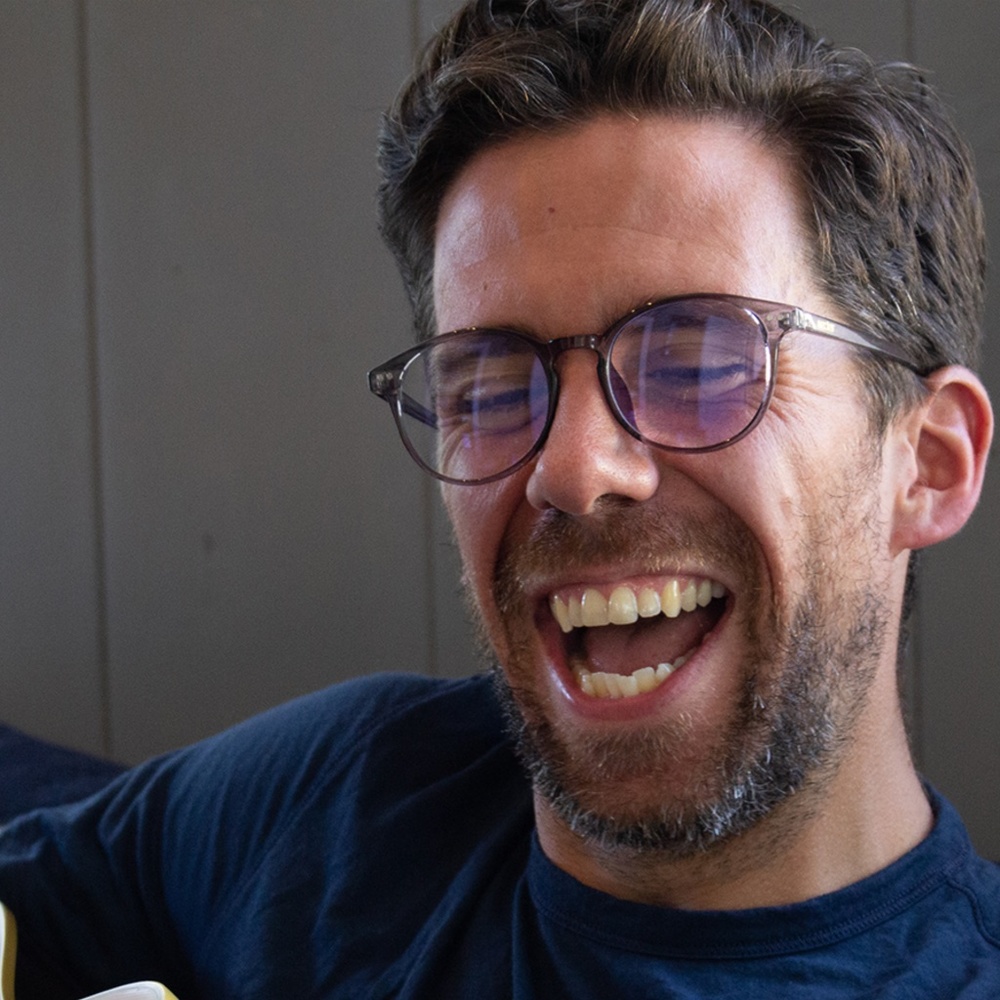 Nectar Glossy Transparent Grey Blue Light Glasses